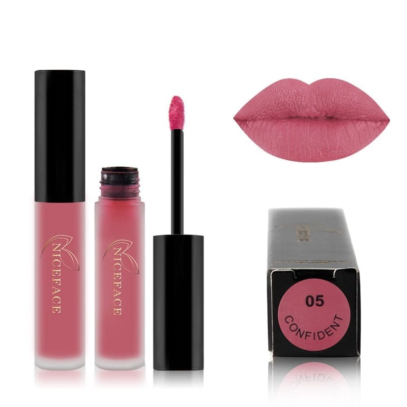 24 Colors Liquid Lipstick Waterproof Matte Pigmented Lip Gloss