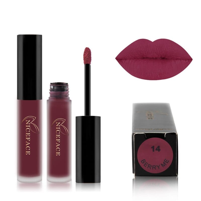 24 Colors Liquid Lipstick Waterproof Matte Pigmented Lip Gloss