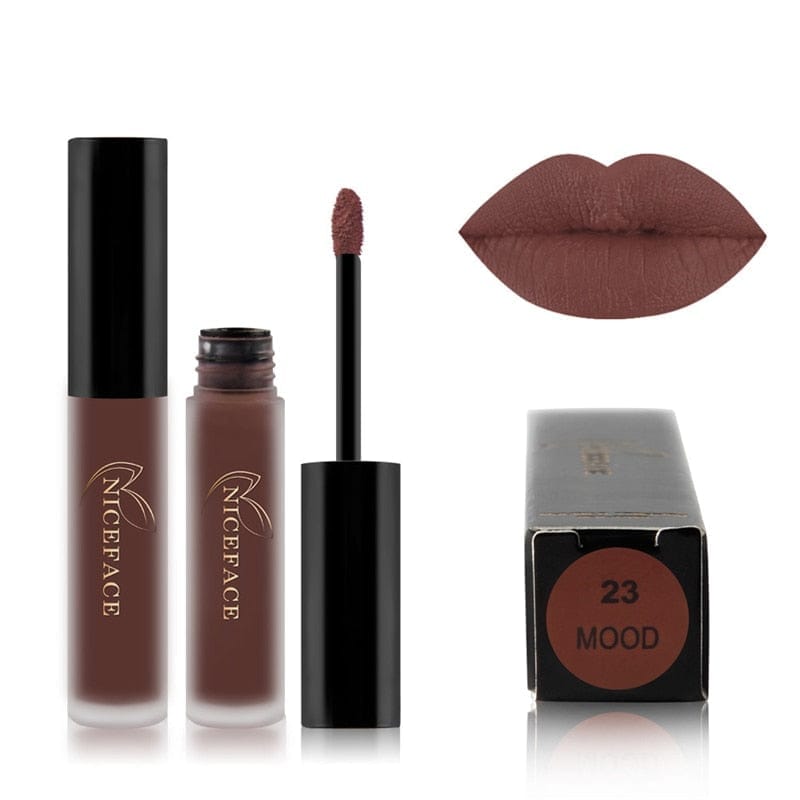 24 Colors Liquid Lipstick Waterproof Matte Pigmented Lip Gloss