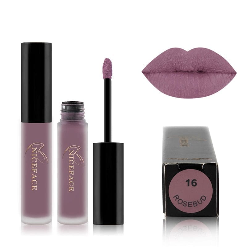 24 Colors Liquid Lipstick Waterproof Matte Pigmented Lip Gloss