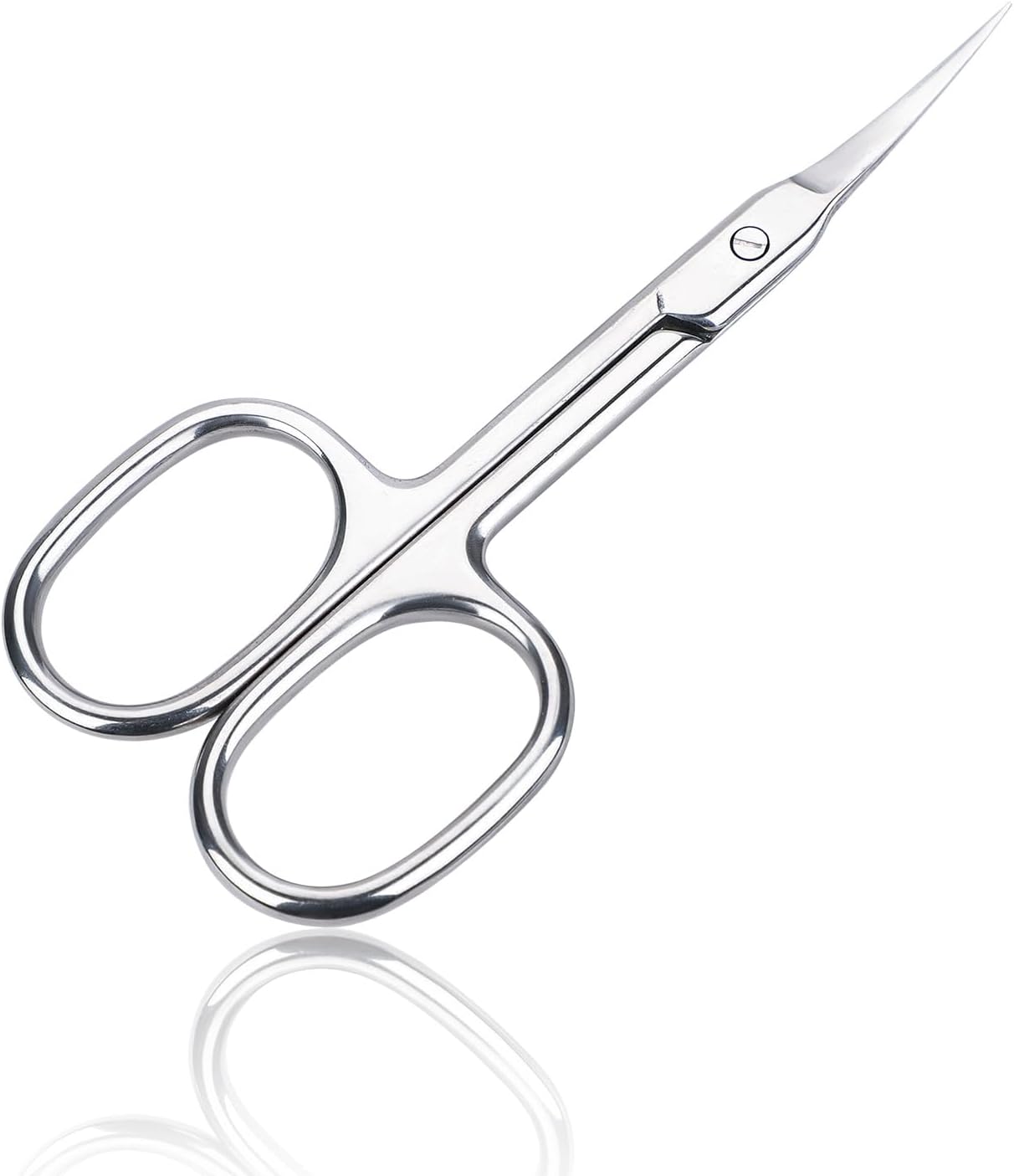 Cuticle Scissors Extra Fine Curved, Nail Scissors Extremely Slim Eyebrow Scissors Small Manicure Scissors with Precise Pointed Tip Grooming/Beauty Scissors for Beard Eyelash Mustache Nose Hair