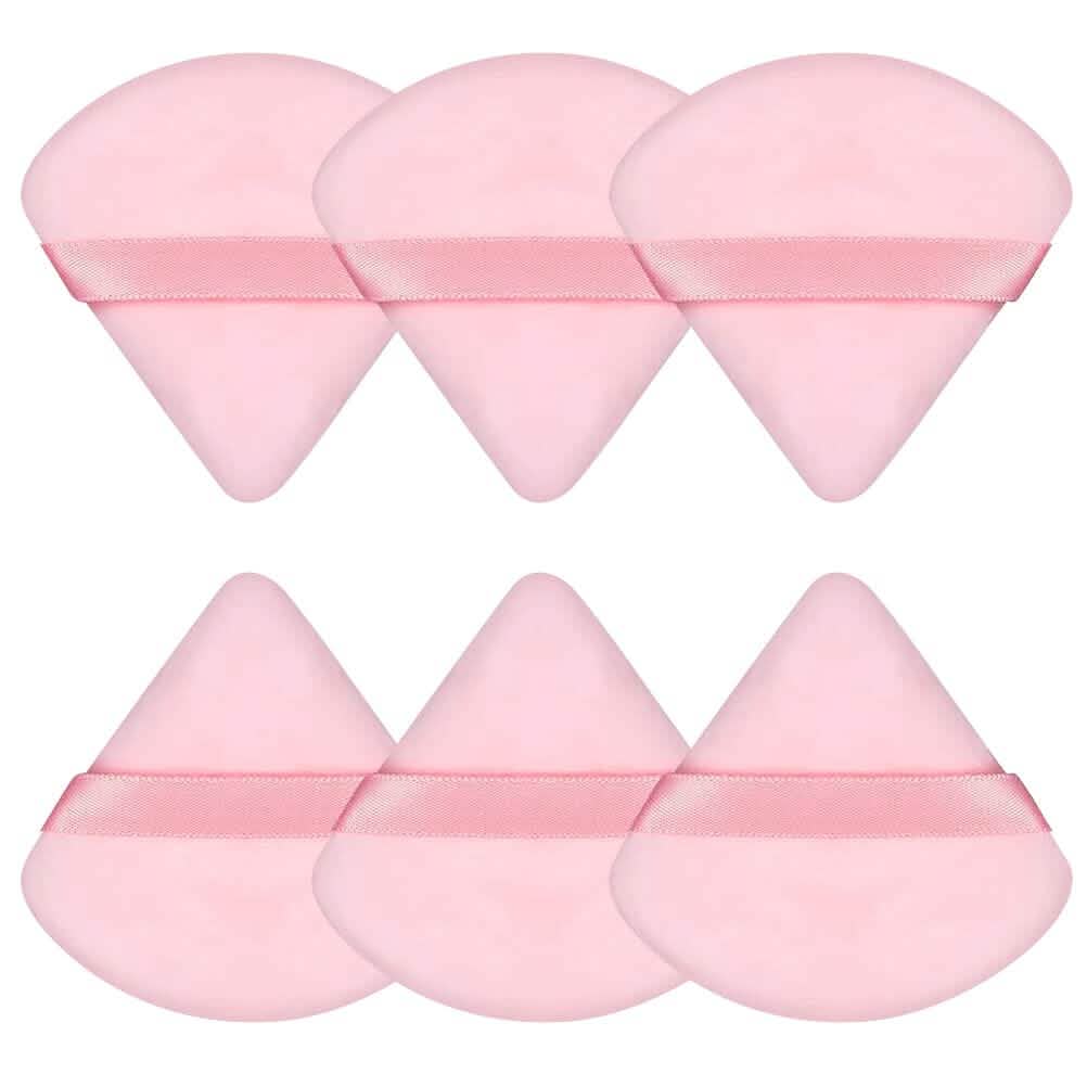 6-Piece: Face Soft Triangle Powder Puff Beauty & Personal Care Pink - DailySale