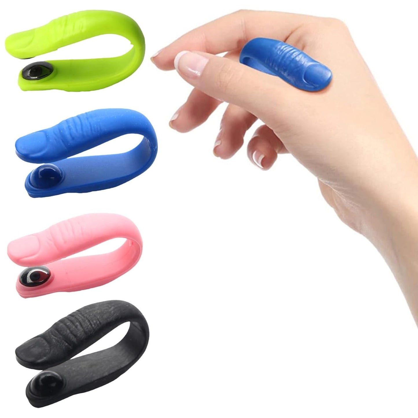 4 Pack Hypoglycemia Acupoint Clip, Migraine Pressure Point Clip, Acupressure Hand Pressure Point Clip, Headache Relief Acupressure Hand Clip for Men & Women Tension Relief (4 PCS)