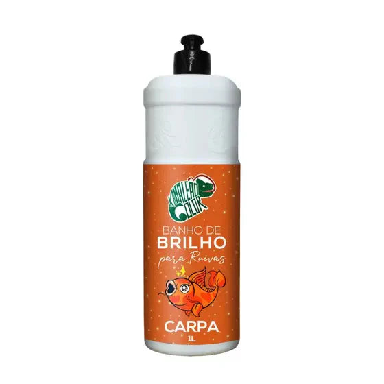 Red Hair Carpa Brightness Bath Shine Silkiness Treatment 1L - Kamaleão Color