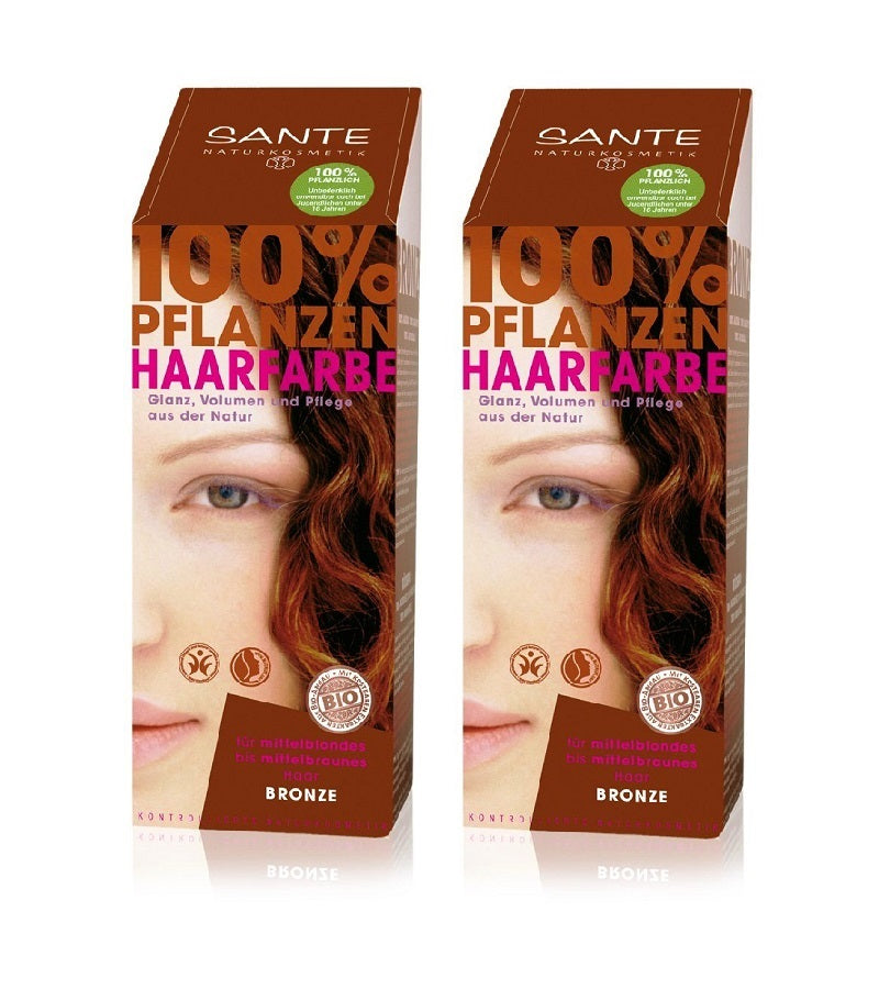 2xPack Sante Plants Powder Hair Color - Seven Shades - 200 g