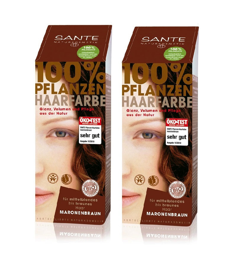 2xPack Sante Plants Powder Hair Color - Seven Shades - 200 g