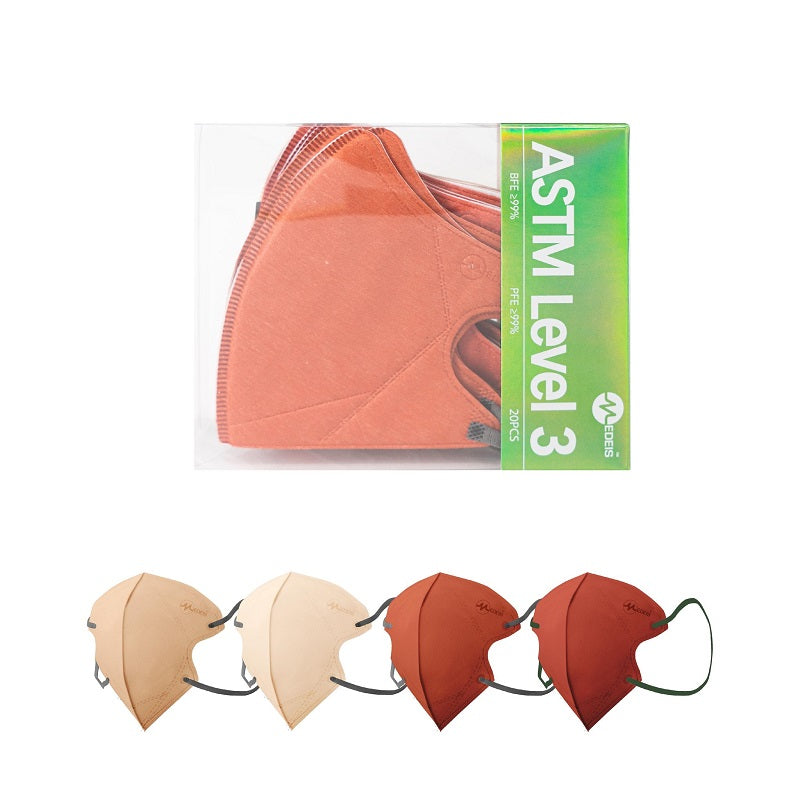 Medeis 3D Disposable Medical Mask - Amber 20PCS