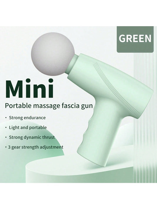1pc Convenient Miniature Version Fascial Gun Massage Device, Massage Gun, Type-C Charging Port, One-Button Start Three-Gear Power Adjustment, Small And Portable, Suitable For Use After Yoga, Dance, Basketball, Football And Other Sports