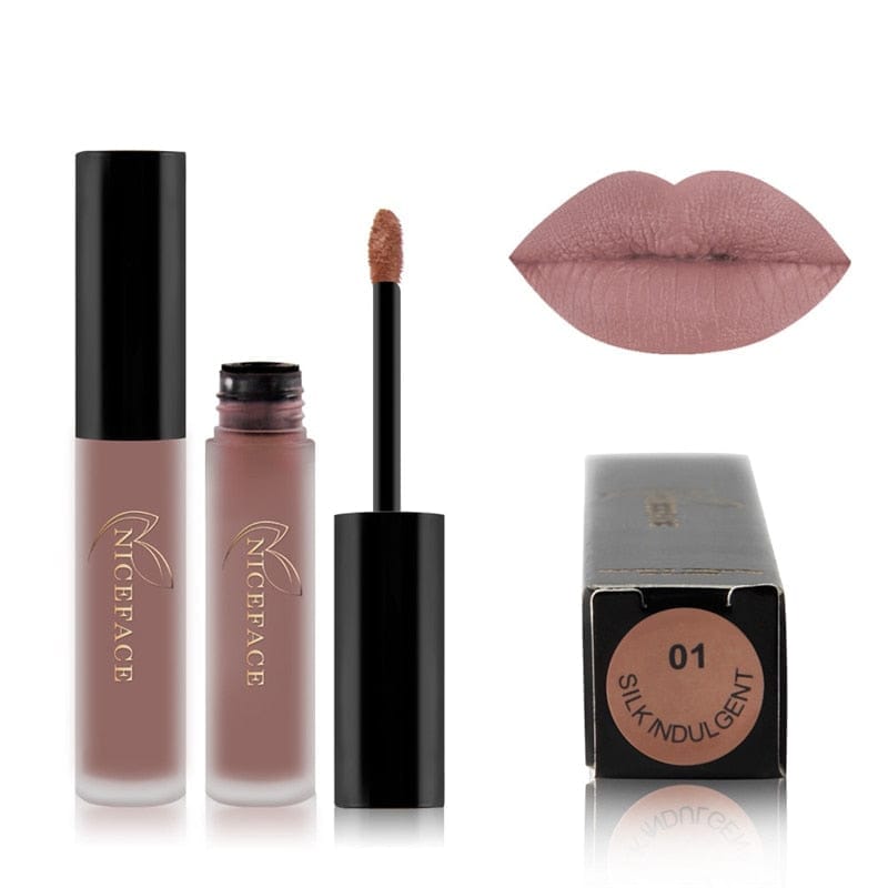 24 Colors Liquid Lipstick Waterproof Matte Pigmented Lip Gloss