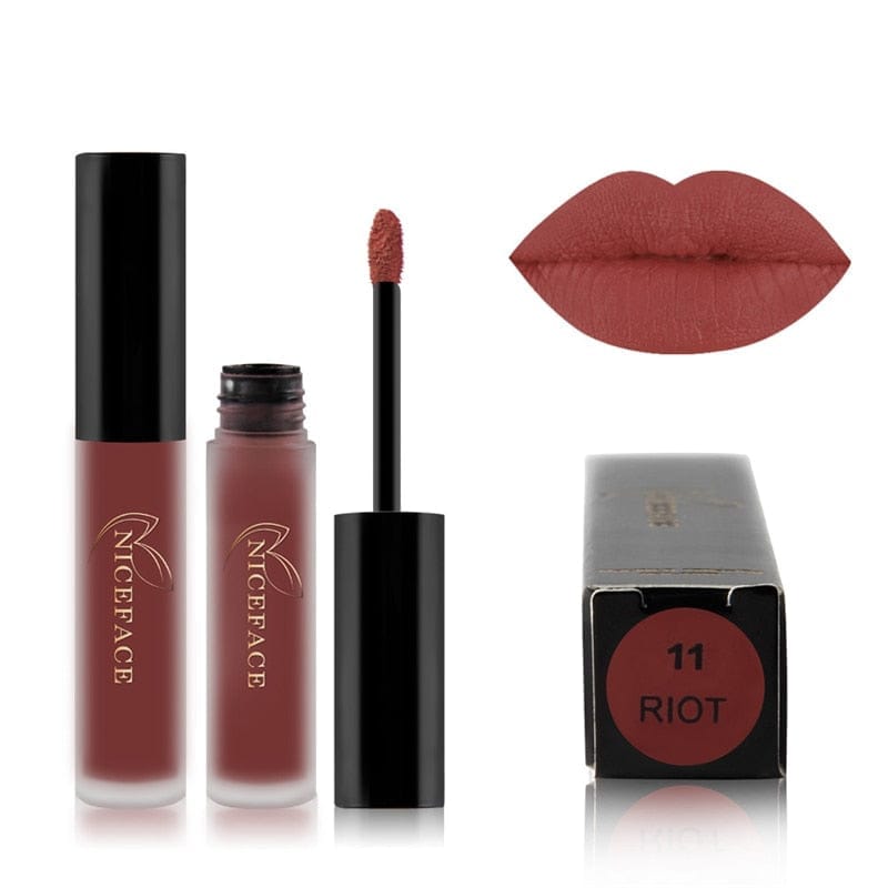 24 Colors Liquid Lipstick Waterproof Matte Pigmented Lip Gloss
