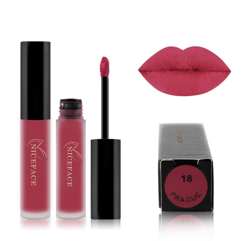 24 Colors Liquid Lipstick Waterproof Matte Pigmented Lip Gloss