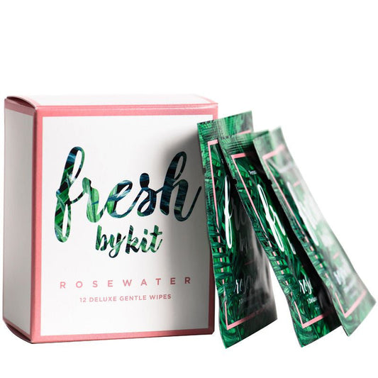 Fresh by Kit - Deluxe Gentle Wipes - Rosewater (12 pcs)