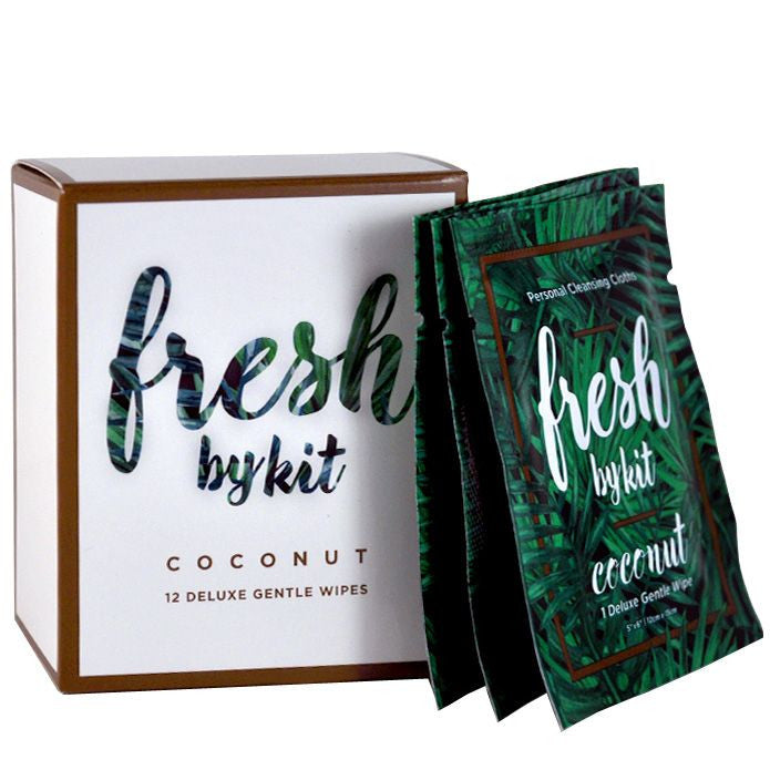 Fresh by Kit - Deluxe Gentle Wipes - Coconut (12 pcs)