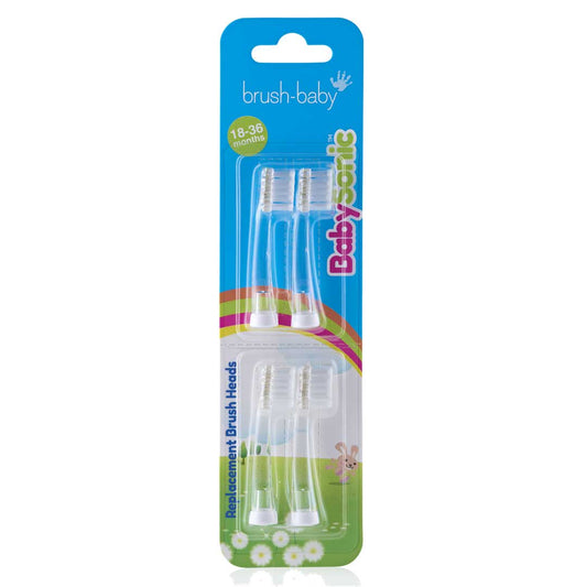 Baby Sonic? Replacement Electric Toothbrush Heads 18-36 mths (4 Pack)