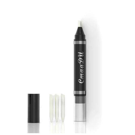 Eye Makeup Remover Pen, Makeup Remover Eraser Stick Corrector Stick Lipstick Eyeliner Eraser for Instant Touch Up Correction, Mascara Smudges Correction,Travel-Friendly Makeup Removing Pen With 3 Replacement Heads