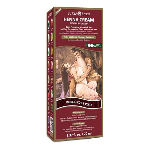 Surya Nature Henna Burgundy Cream - 2.37 Ounce