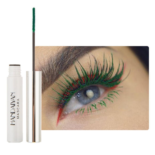 Green Mascara,Waterproof Color Mascara Eye Makeup Fast Dry Eyelashes Curling Lengthening Eye Lashes (07)