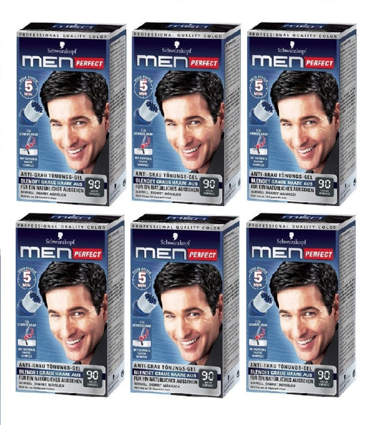 6-Pack Schwarzkopf Men Perfect Hair Gel - 7 Color Varieties - Eurodeal.shop