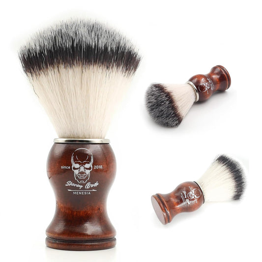 Shaving Brush for Men, Wood handle Shave Brush,Mens Shaving Cream & Soap Brush (brown)