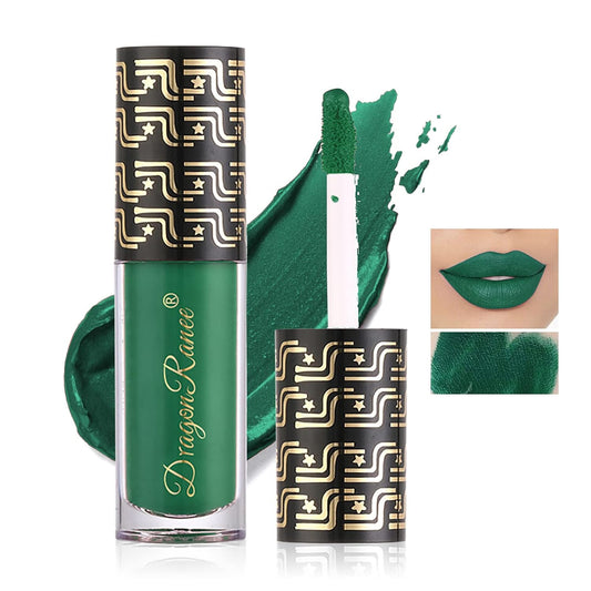 Halloween Dark Matte Liquid Lipstick for Women, Long Lasting Waterproof Lip Gloss, Face Body Painting, Vivid Vampire Lip Stain for Masquerade, Party Goth Makeup, Cosplay (#05 Olive Green)