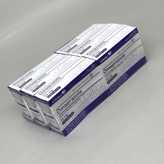 ZA@ DR.REDDY'S 6 BOXES! (18 Bottles) Omeprazole 20 mg Acid Reducer 756 CAPSULES (AS-IS)