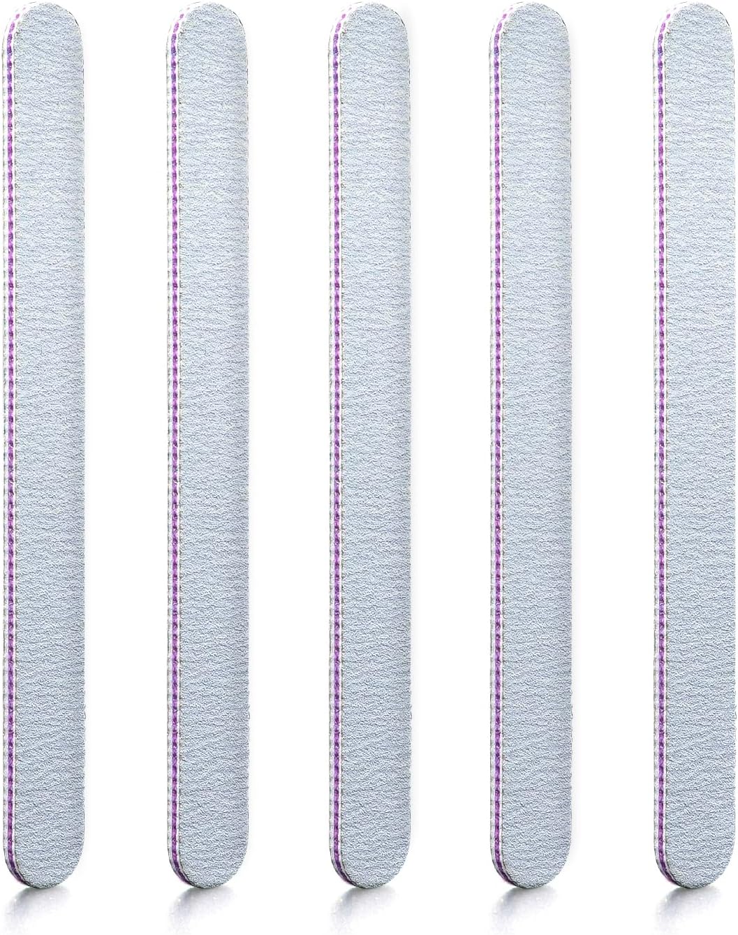 Nail File, Double Sided Emery Board, 100/180 Grit Nail File, Professional Nail Files, 5 PCS Nail Tools for Manicure Pedicure Home Salon Use