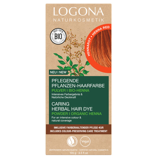 Logona Herbal Hair Dye Powder Henna Red 100g
