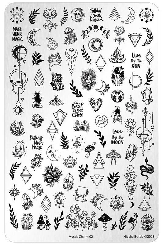 Hit The Bottle - Mystic Charm 02 Stamping Plate