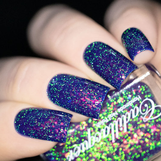 Cadillacquer - The Blue Marble Nail Polish (Flash Reflective) - Store Exclusive