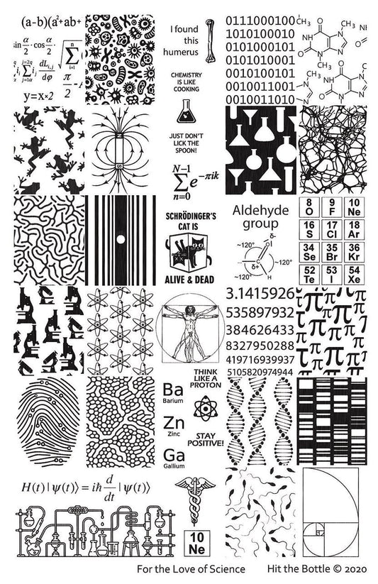 Hit The Bottle - For the Love of Science Stamping Plate