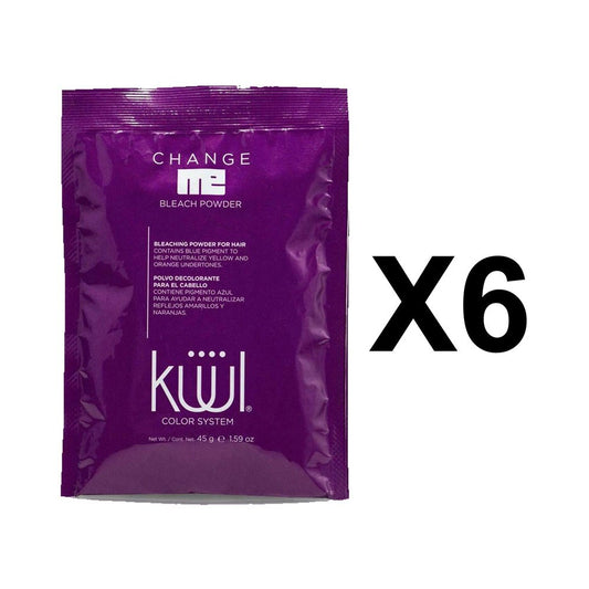 (6)Pack Kuul Color System Change Me Bleaching Powder 1.59 oz