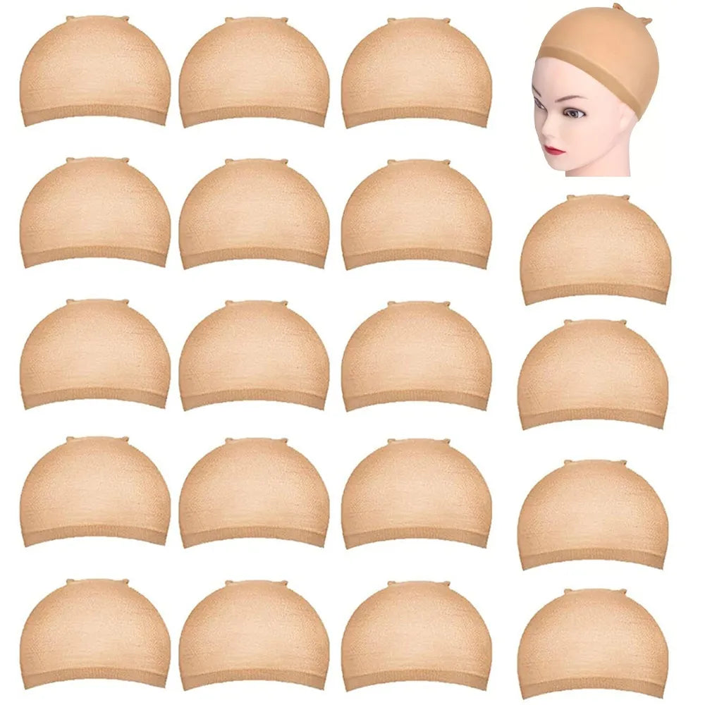 YYong 20pcs HD Wig Cap Elastic Breathable Invisible Wig Caps Perfect