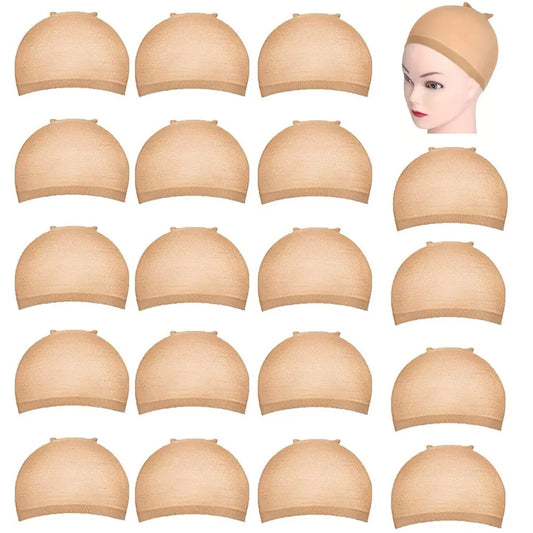 YYong 20pcs HD Wig Cap Elastic Breathable Invisible Wig Caps Perfect