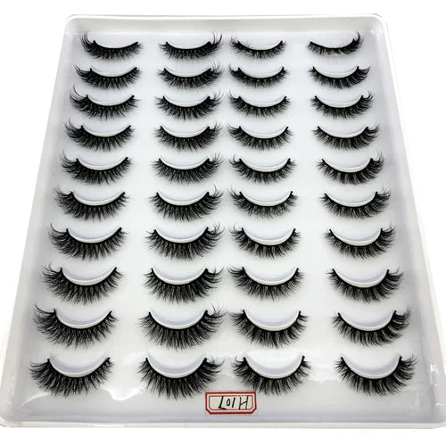 2023 New 20 pairs natural long 3D mink false eyelashes fake lashes