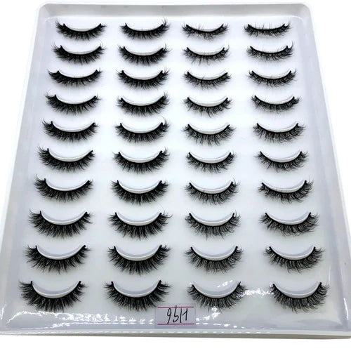 2023 New 20 pairs natural long 3D mink false eyelashes fake lashes