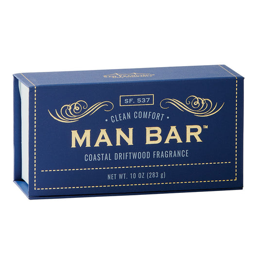 San Francisco Soap Company MAN BAR Clean Comfort Soap 10oz - Coastal Driftwood