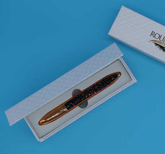 Roumoush: Gold Black Rhinestone Glue Eyeliner For Mink Lashes