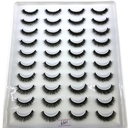 2023 New 20 pairs natural long 3D mink false eyelashes fake lashes