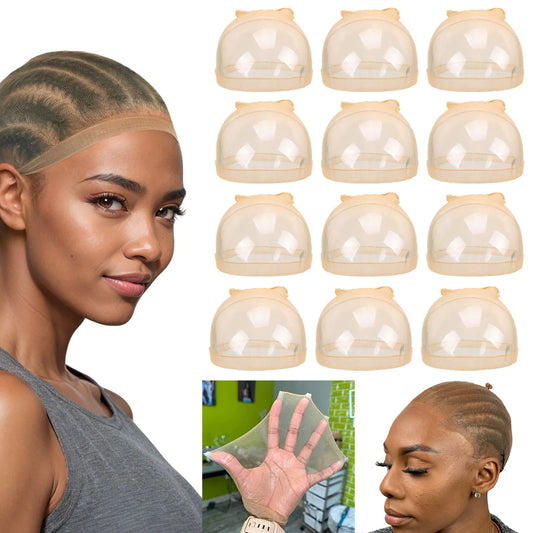 Wholesale 12pcs(6 Packs) Ultra Thin Invisible HD Wig Cap for Lace