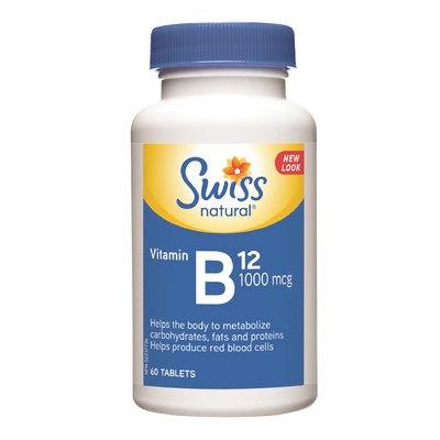 Swiss Natural Vitamin B12 1000mcg - 60 tabs