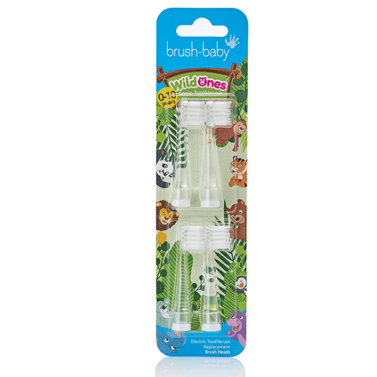 WildOnes? Replacement Kids Electric Toothbrush Heads (4 Pack)