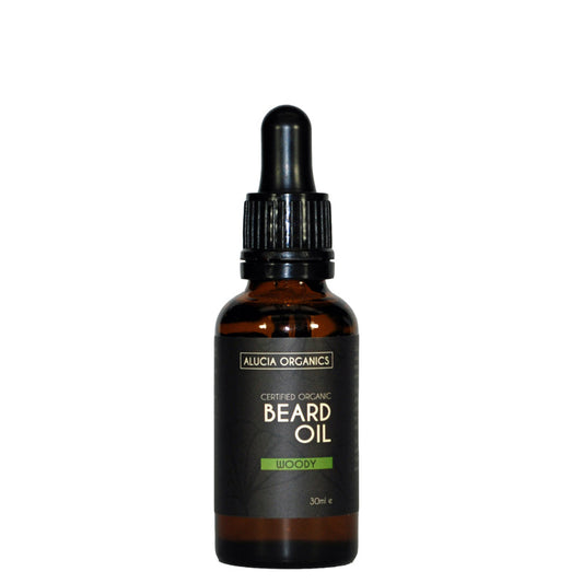 Alucia Organics Certified Organic Beard Oil Woody 30ml