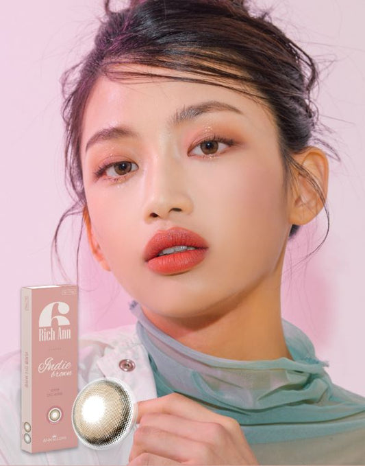 Ann365 Rich Ann Indie Brown One Day Contact Lenses 6 Pack