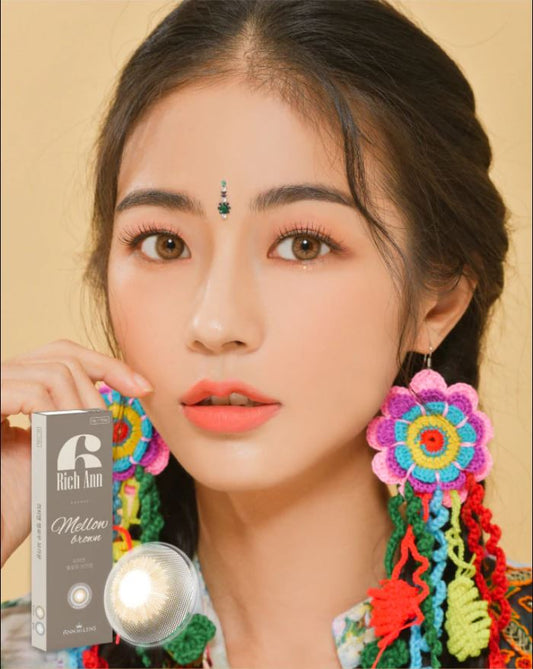 Ann365 Rich Ann Mellow Brown One Day Contact Lenses 6 Pack