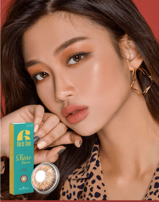 Ann365 Rich Ann Shine Brown One Day Contact Lenses 6 Pack