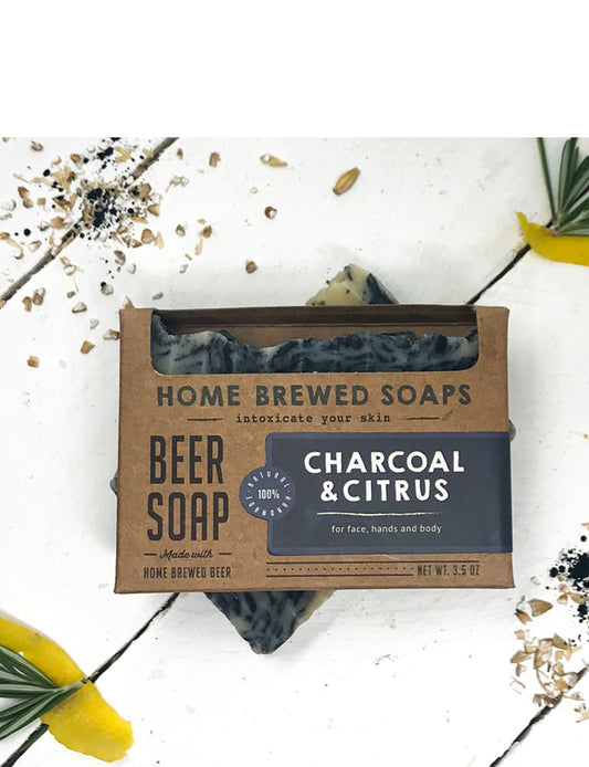 Charcoal & Citrus Beer Soap