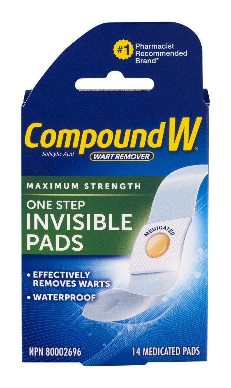 Compound W Maximum One Step Invisible Pads 14 Pads