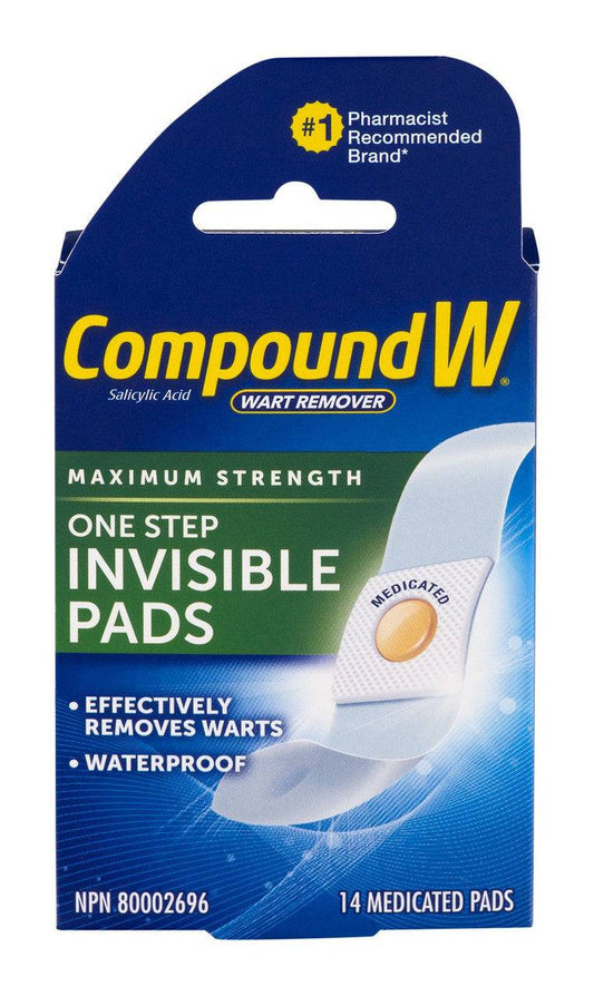 Compound W Maximum One Step Invisible Pads 14 Pads