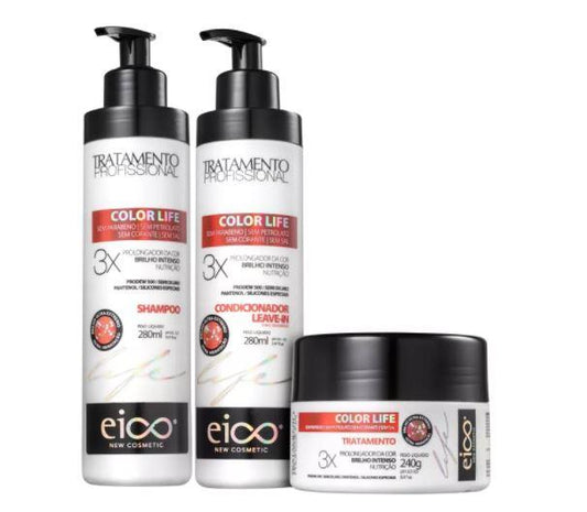 Color Life Hair Booster 3x Intense Shine Nutrition Treatment 3 Products - Eico