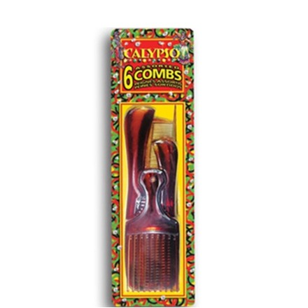 Calypso Family Comb Set 6 Pack, Tortoise